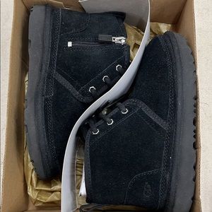 UGG black suede toddler boots